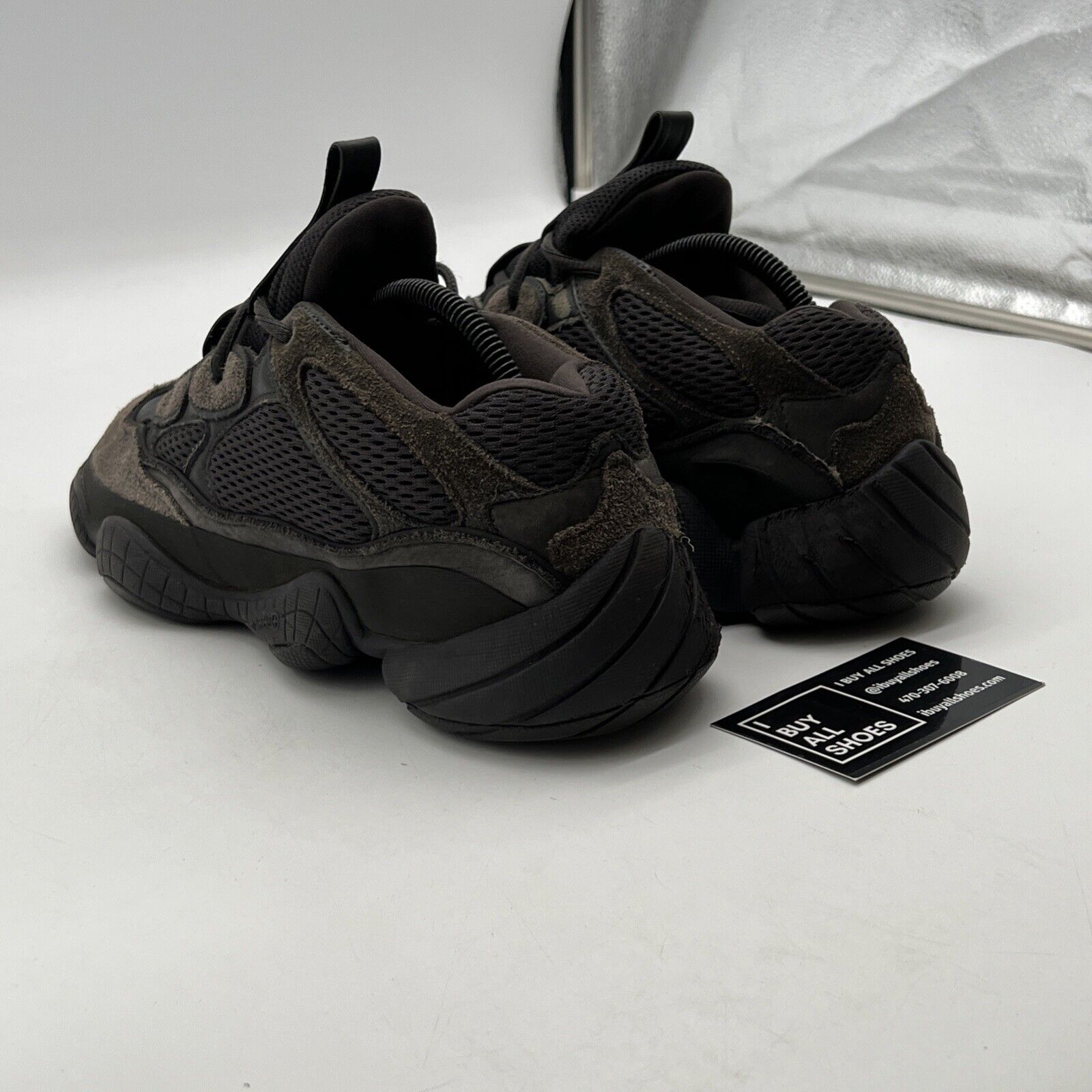 Size 9.5 - adidas Yeezy 500 Low Utility Black (F36640)