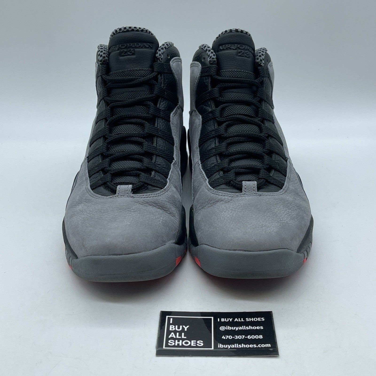 Size 12 - Air Jordan 10 Retro Cool Grey Black Suede Leather (310805-023)
