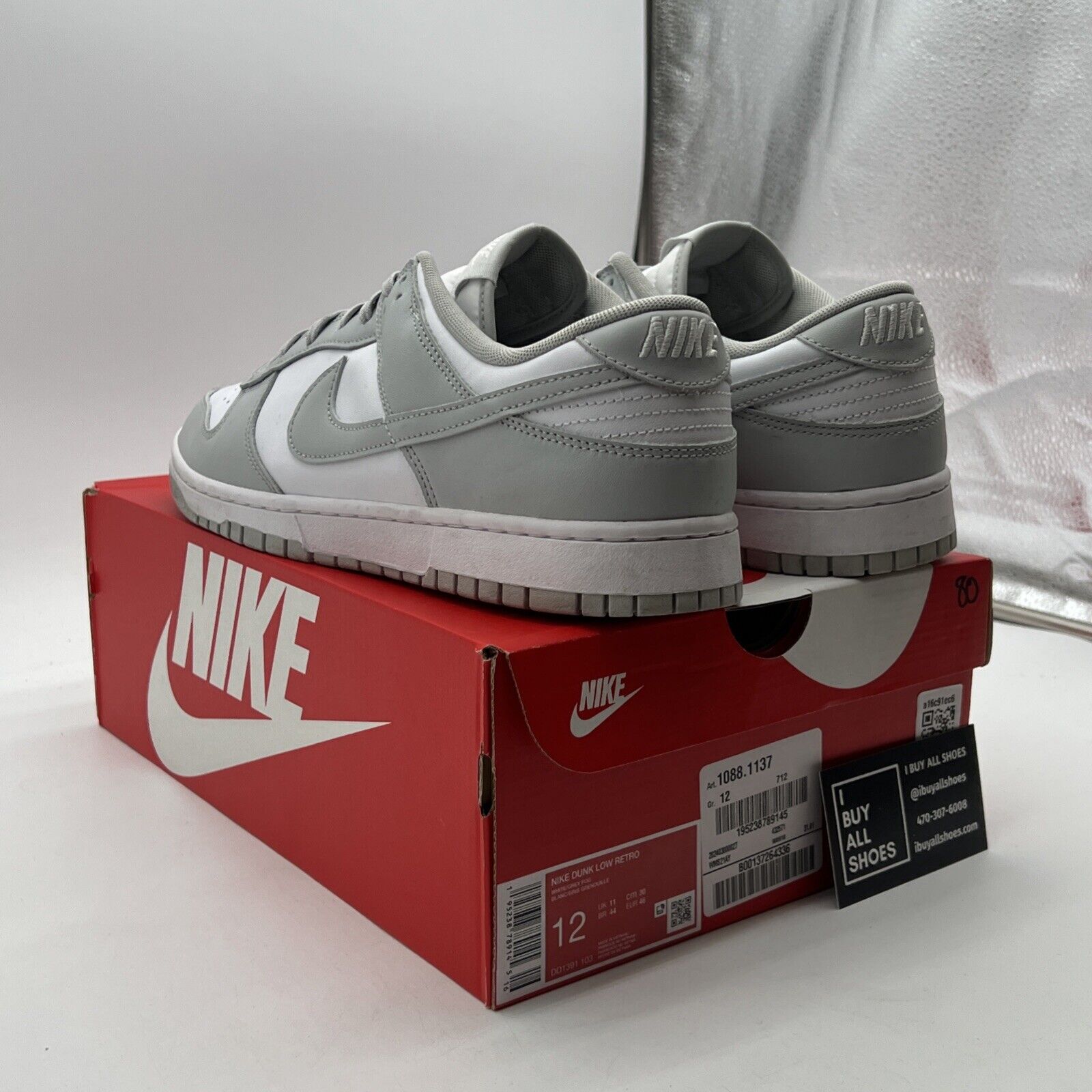 Size 12 - Nike Dunk Low Grey Fog (DD1391-103)