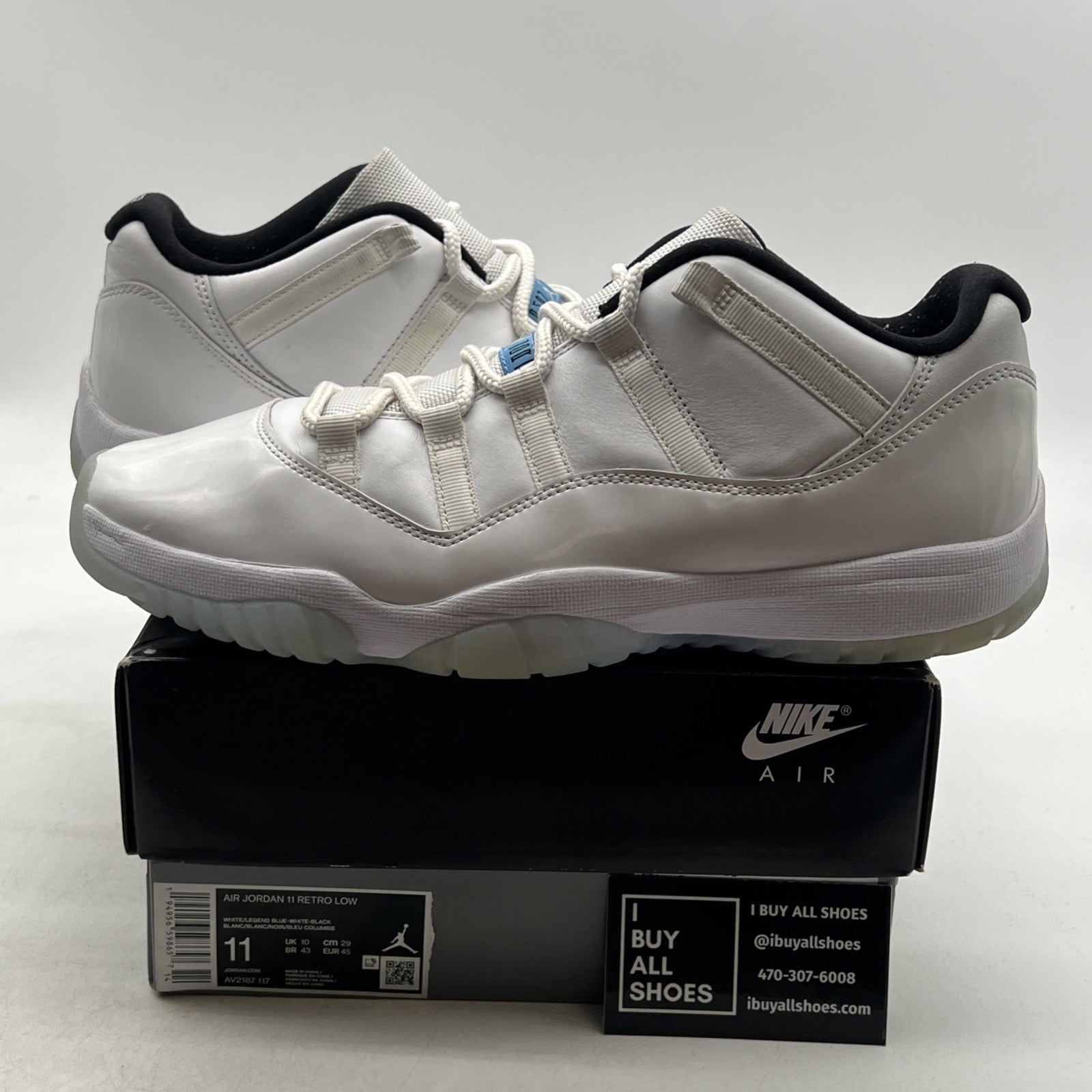 Size 11 - Air Jordan 11 Retro Low Legend Blue (AV2187-117)