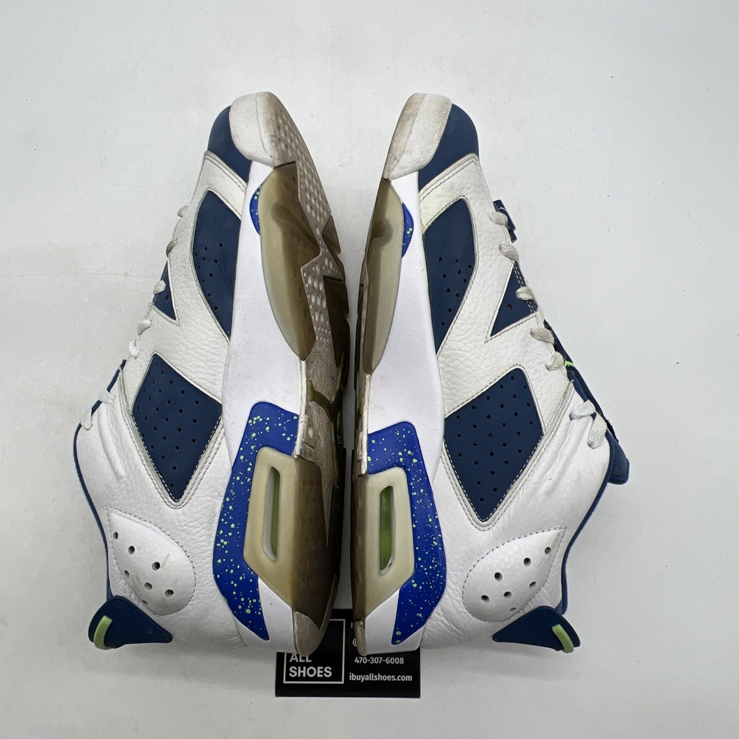 Size 11.5 - Air Jordan 6 Low Ghost Green (304401-106)