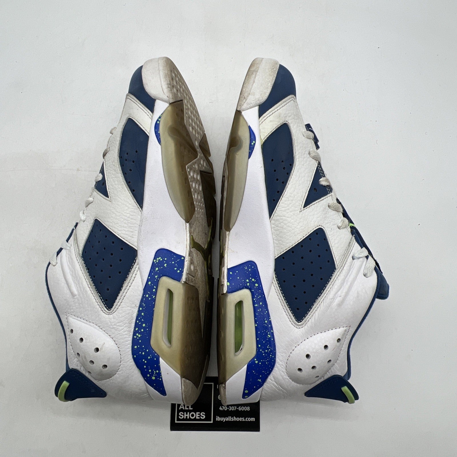 Size 11.5 - Air Jordan 6 Low Ghost Green (304401-106)