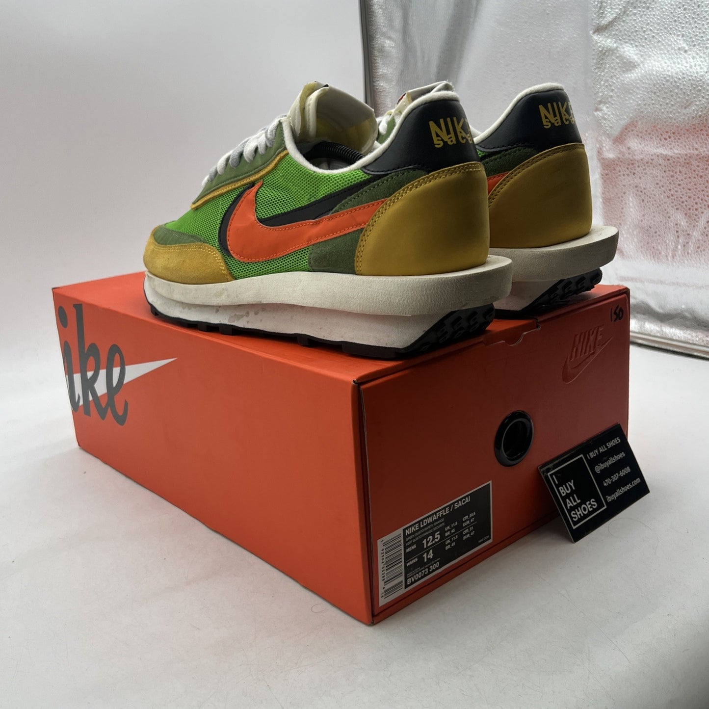 Size 12.5 - sacai x Nike LDWaffle Green Gusto (BV0073-300)