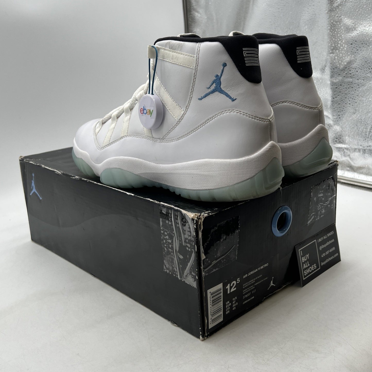 Size 12.5 - Air Jordan 11 Retro High Legend Blue (378037-117)