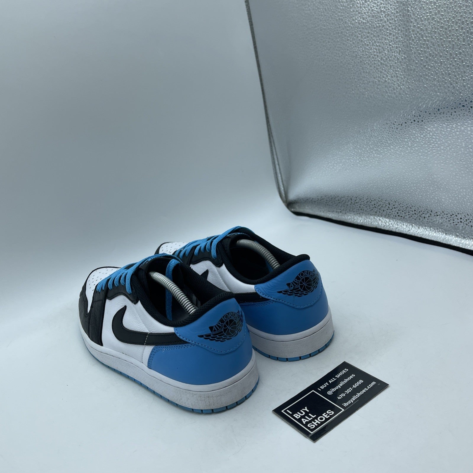 Size 11.5 - Air Jordan 1 Retro OG Low UNC Blue Black White Leather (CZ0790-104)