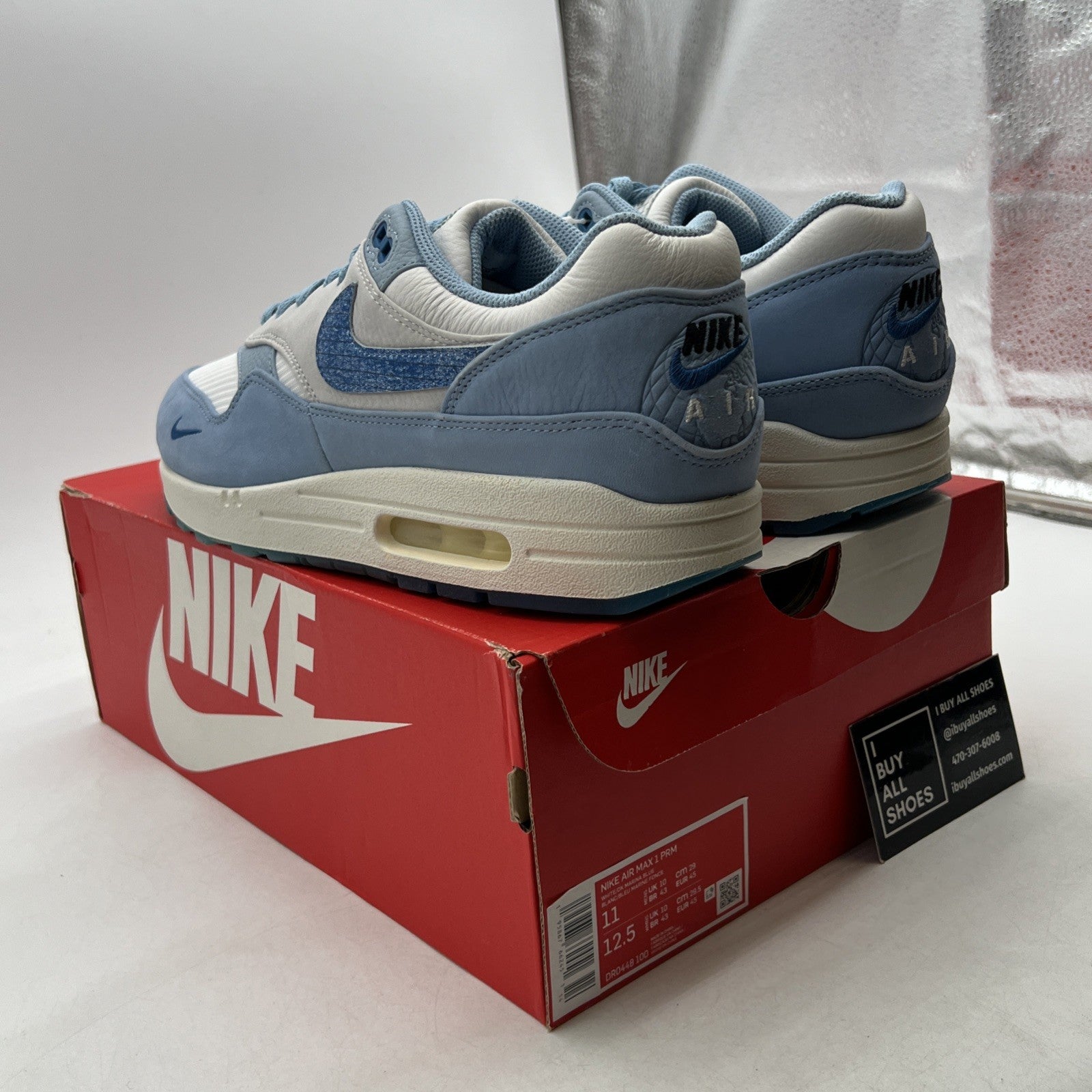 Size 11 - Nike Air Max 1 Premium Air Max Day - Blueprint (DR0448-100)