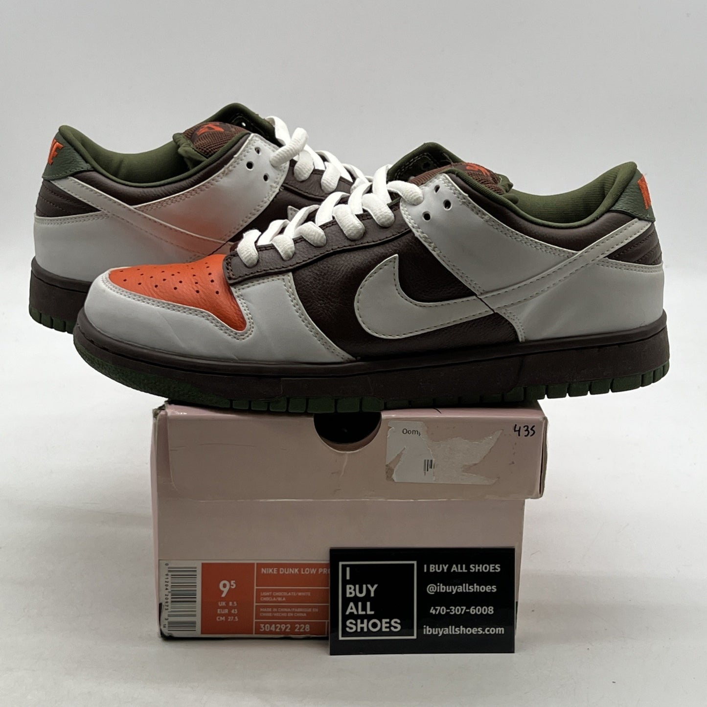 Size 9.5 - Nike Dunk Pro SB Low Oompa Loompa (304292-228)