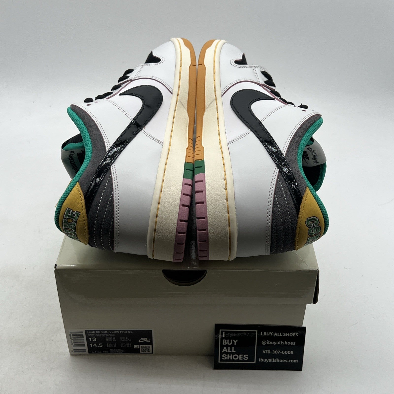 Size 13 - Nike CSEF x Dunk SB Low White Clear Emerald (HJ4132-100)