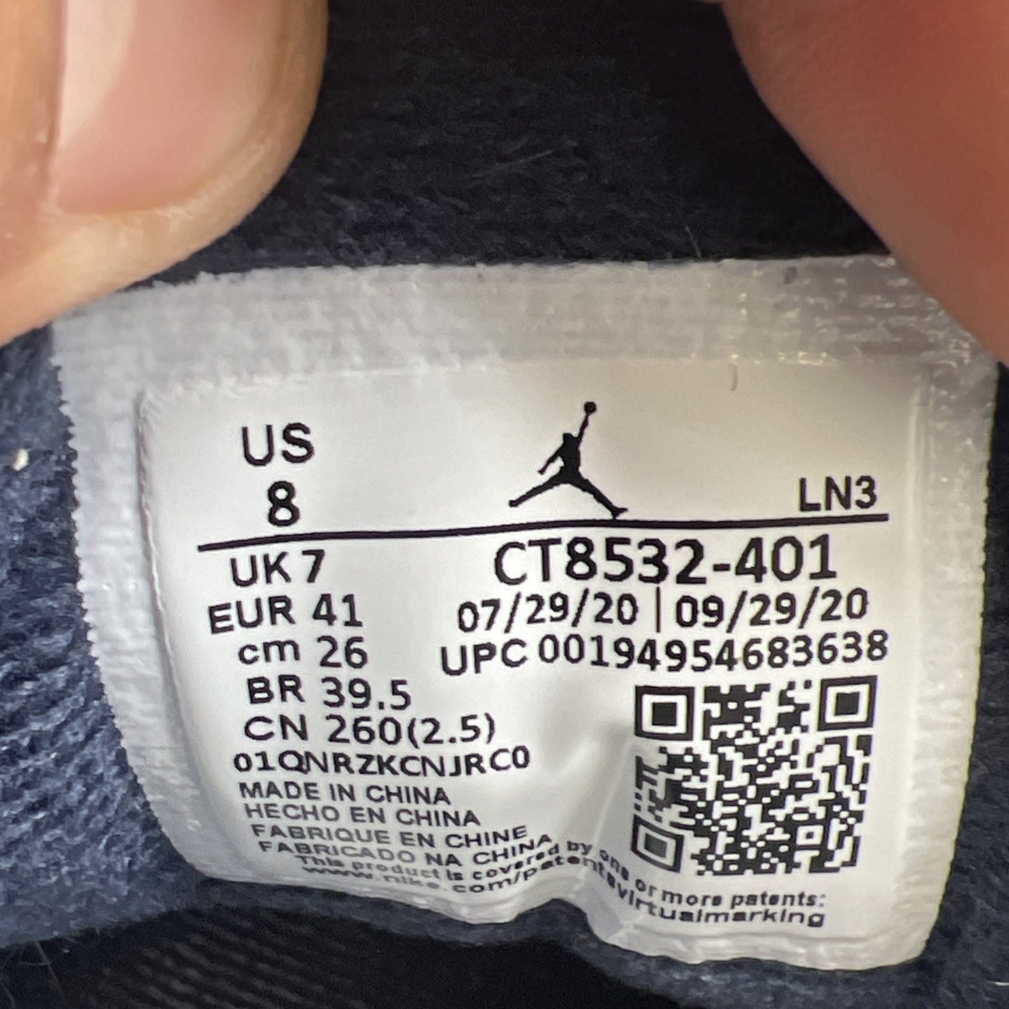 Size 8 - Air Jordan 3 Retro Blue (CT8532-401)