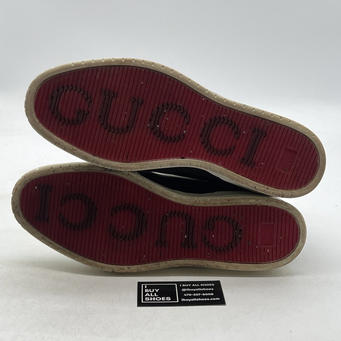Size 12.5G - GUCCI Rebound Snakeskin High Top Sneakers GG
