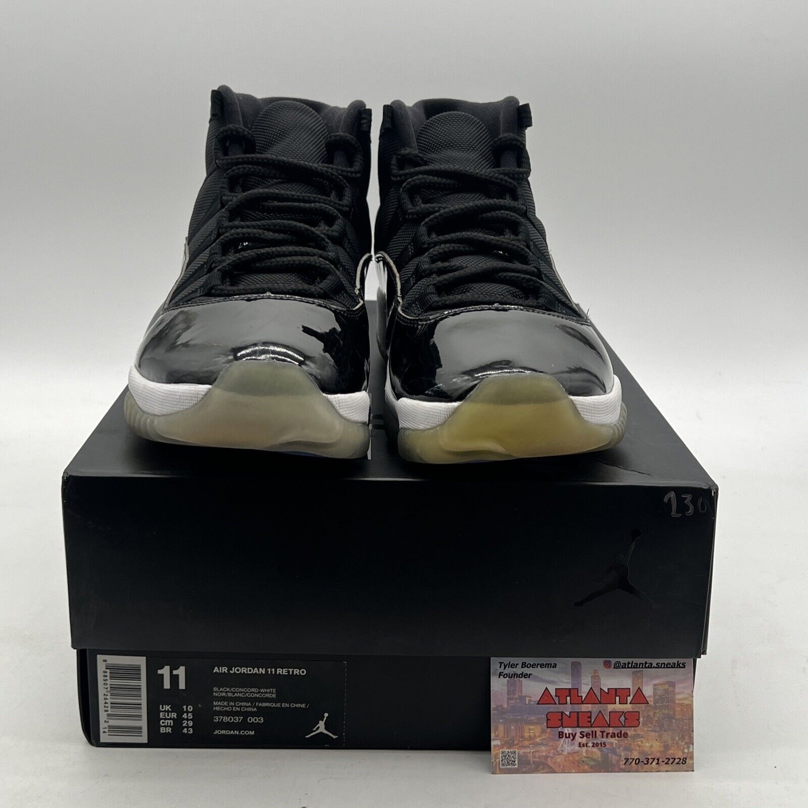 Size 11 - Air Jordan 11 Retro High Space Jam (378037-003)