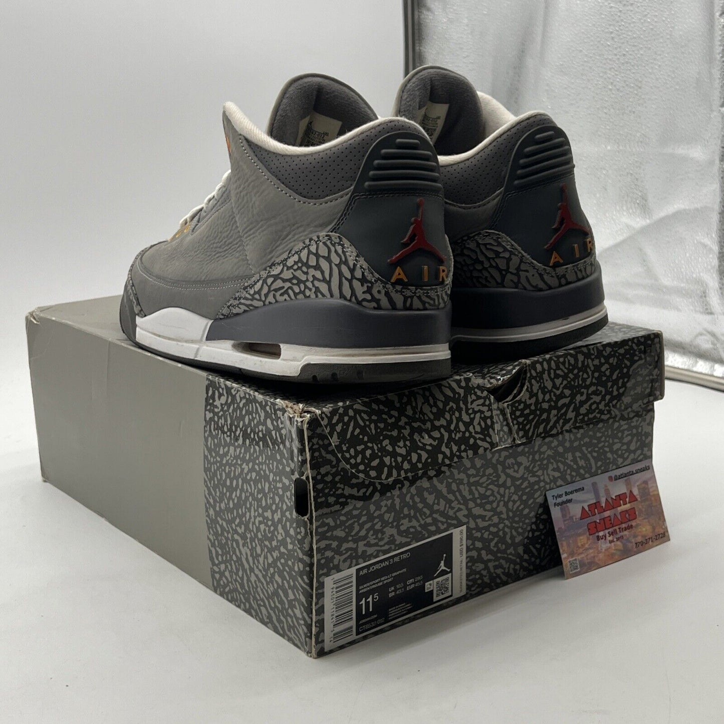 Size 11.5 - Air Jordan 3 Retro Mid Cool Grey (CT8532-012)