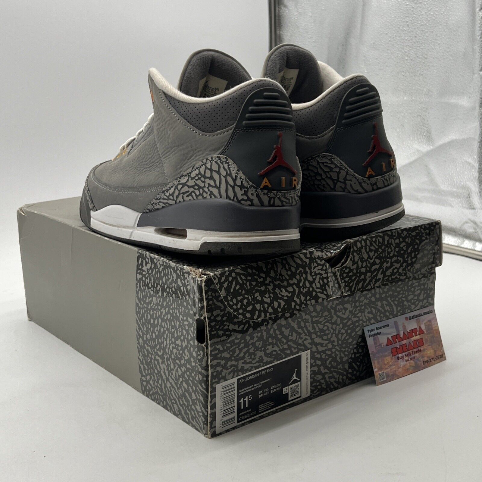 Size 11.5 - Air Jordan 3 Retro Mid Cool Grey (CT8532-012)