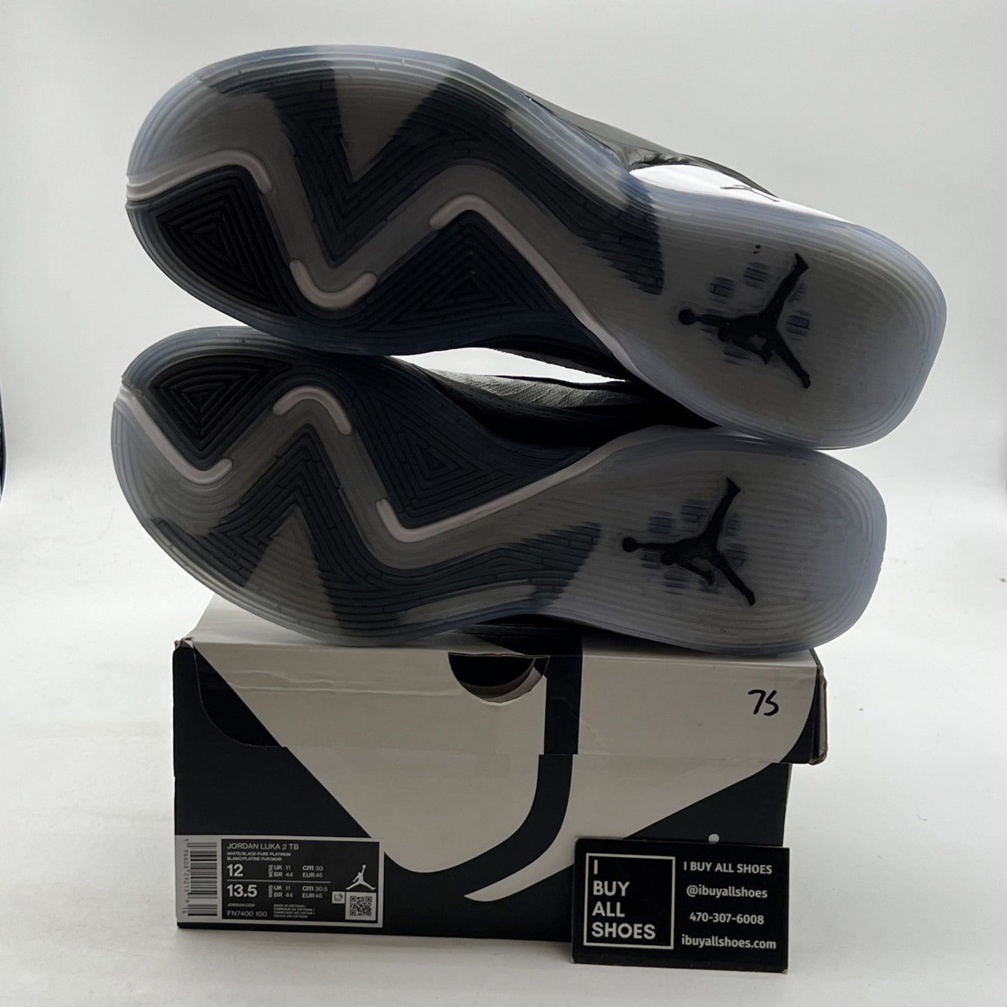 Size 12 - Jordan Luka 2 TB Black White (FN7400-100)