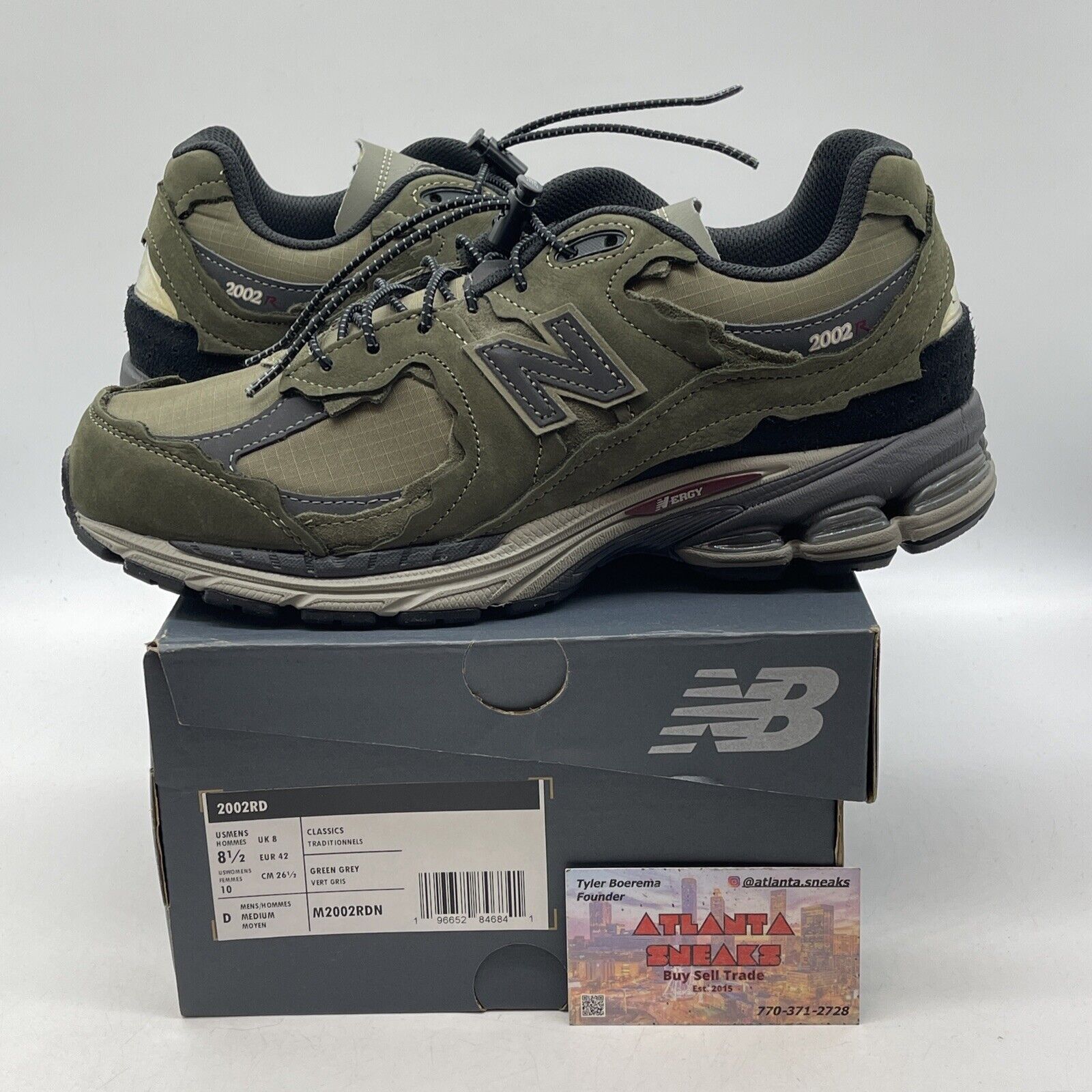 Size 8.5 - New Balance 2002R Protection Pack - Dark Moss Suede (M2002RDN