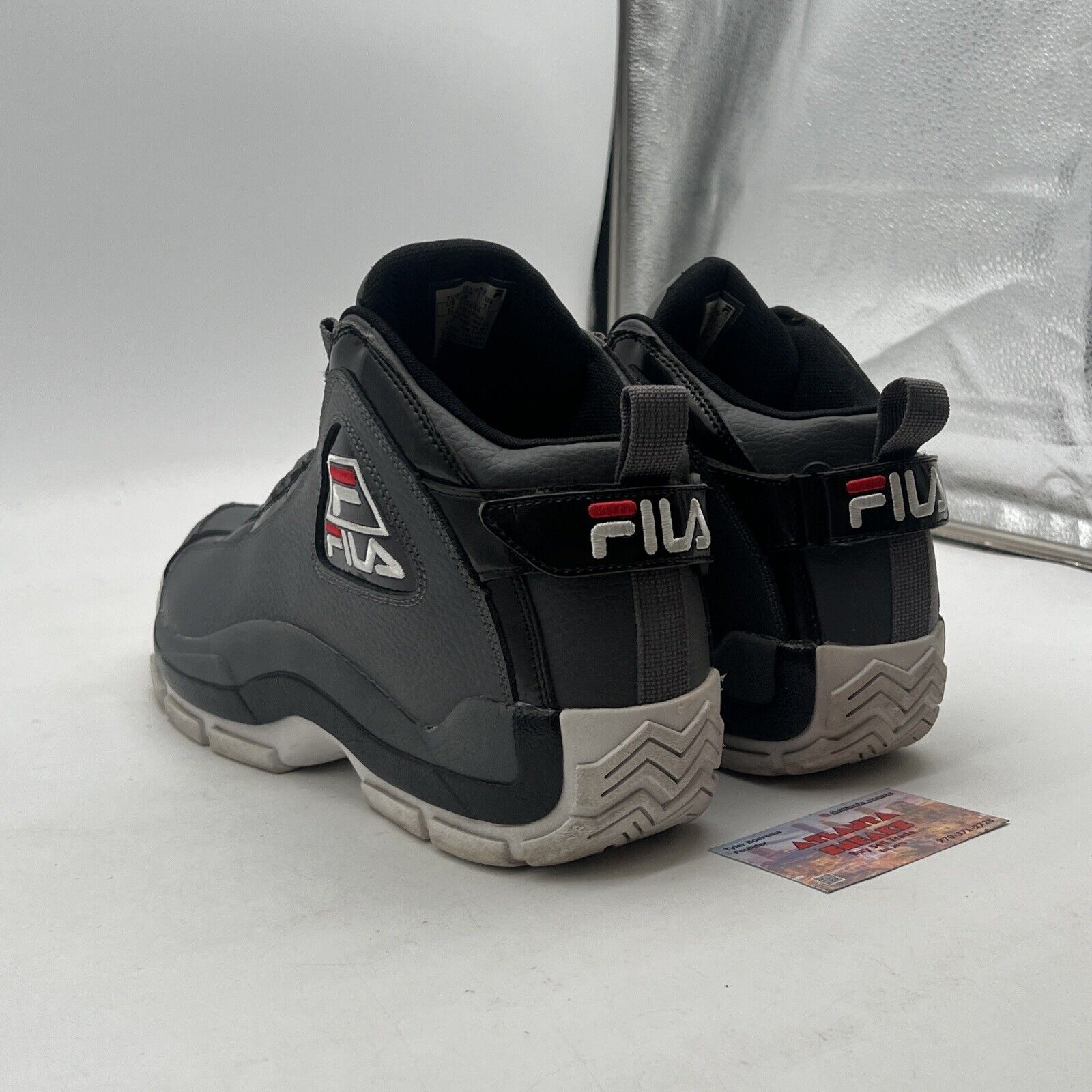 Size 12 - Fila Grant Hill 2 Stitch Grey Leather  (1VB90031-052)