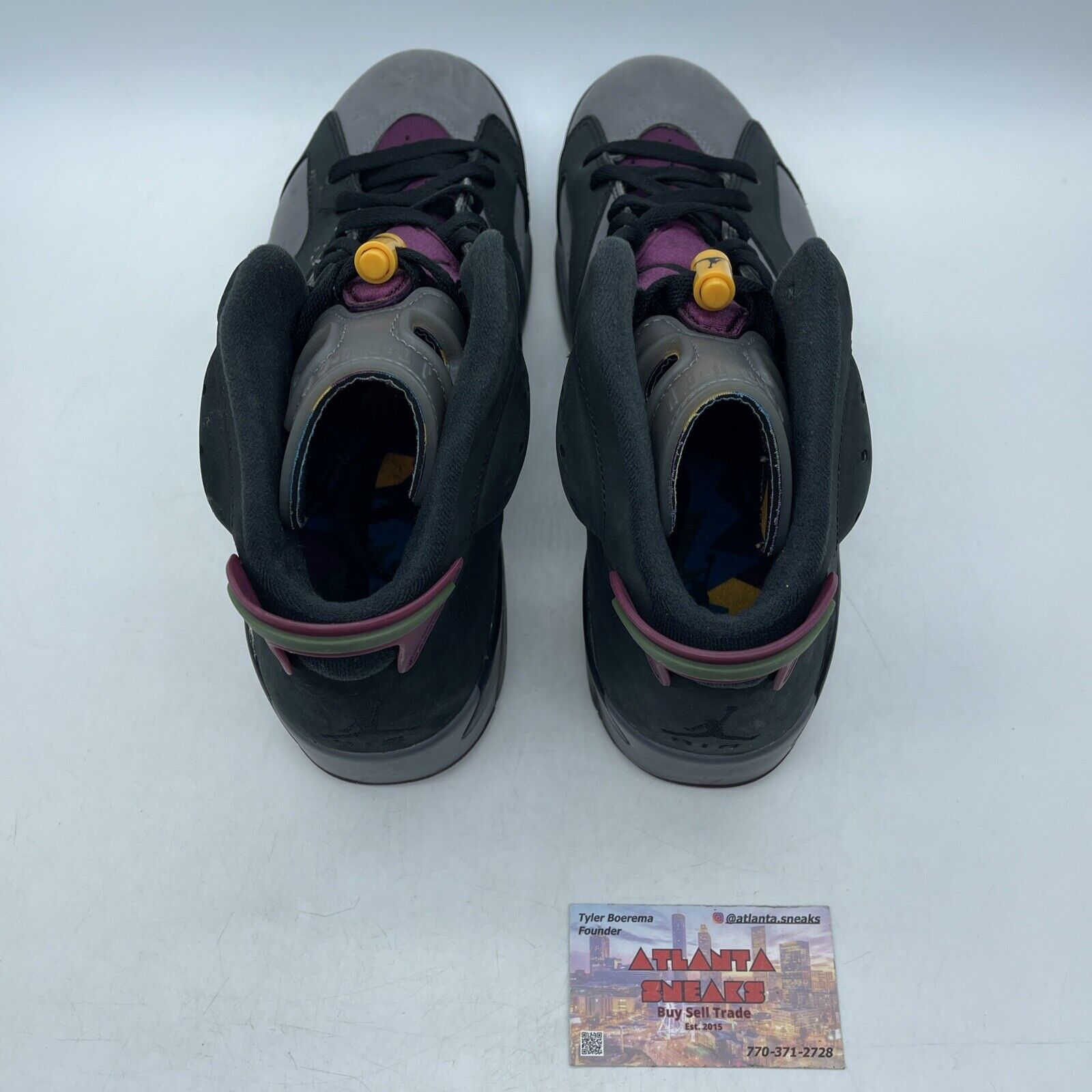 Size 10 - Jordan 6 Bordeaux Black Burgundy Yellow White Suede (CT8529-063)