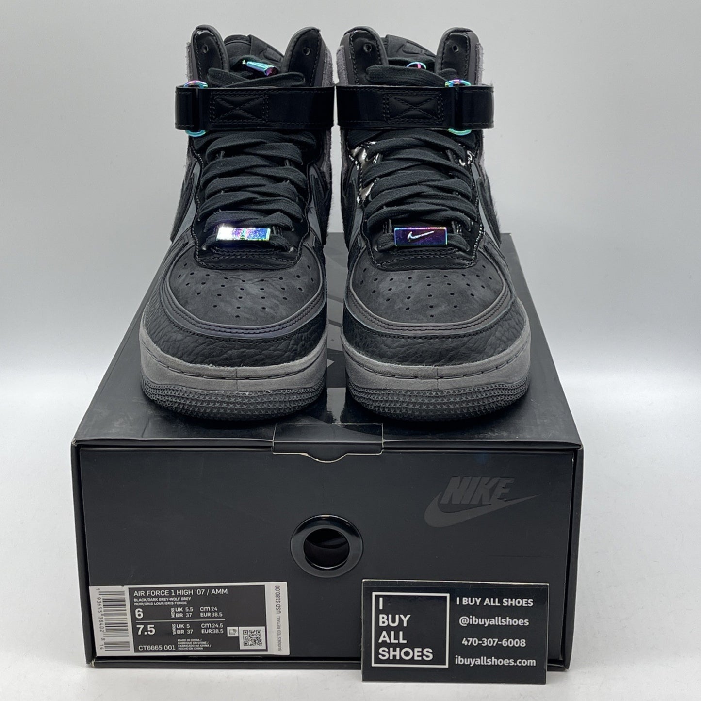 Size 6 - Nike A Ma Maniére x Air Force 1 High Hand Wash Cold (CT6665-001)