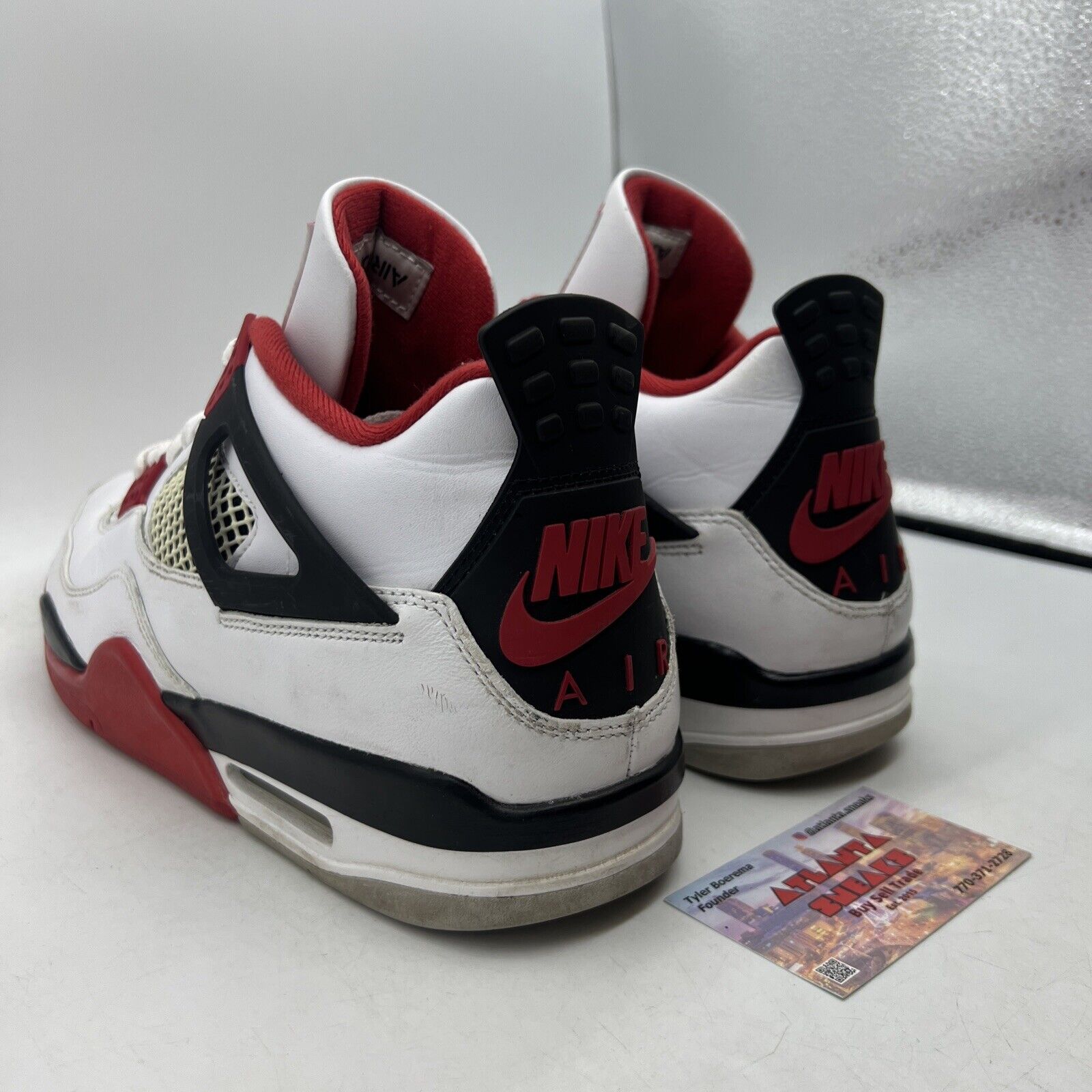 Size 11.5 - Jordan 4 Retro OG Mid Fire Red White Black Red Leather (DC7770-160)