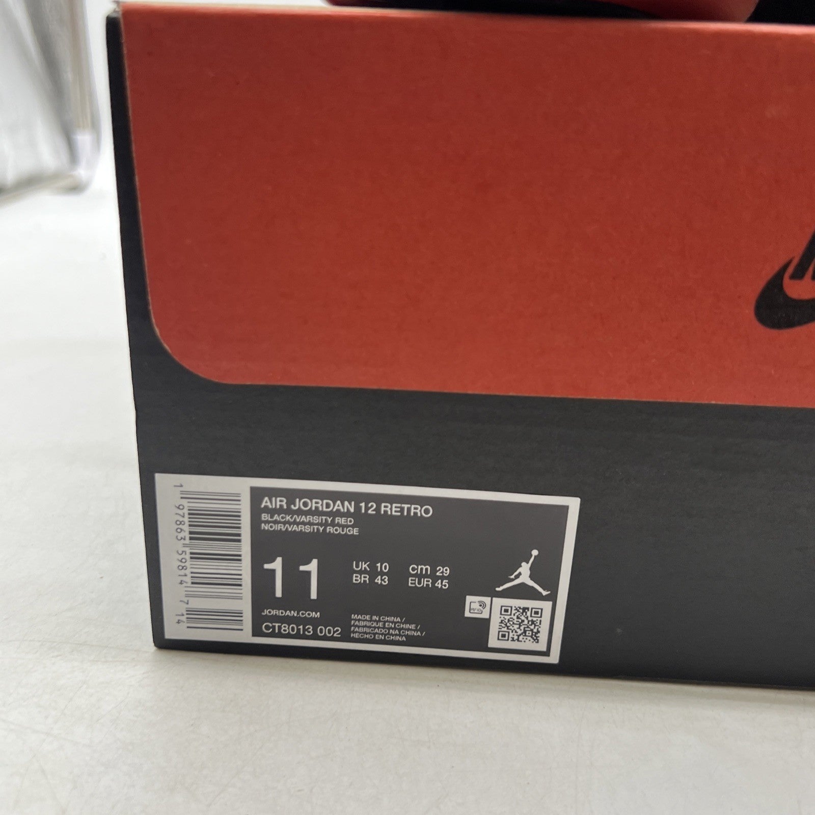 Size 11 - Air Jordan 12 Retro 2025 Flu Game (CT8013-002)