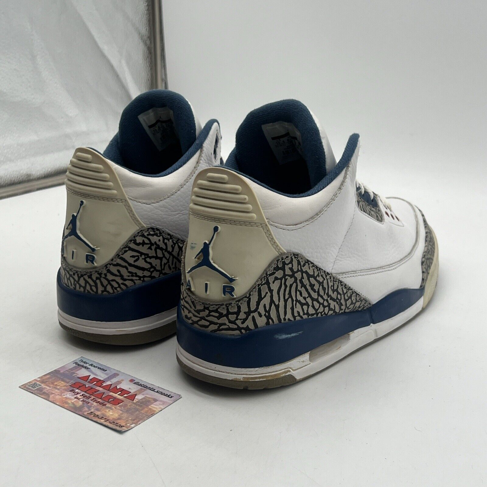 Size 10.5 - Air Jordan 3 Retro 2011 True Blue White Red (136064-104)