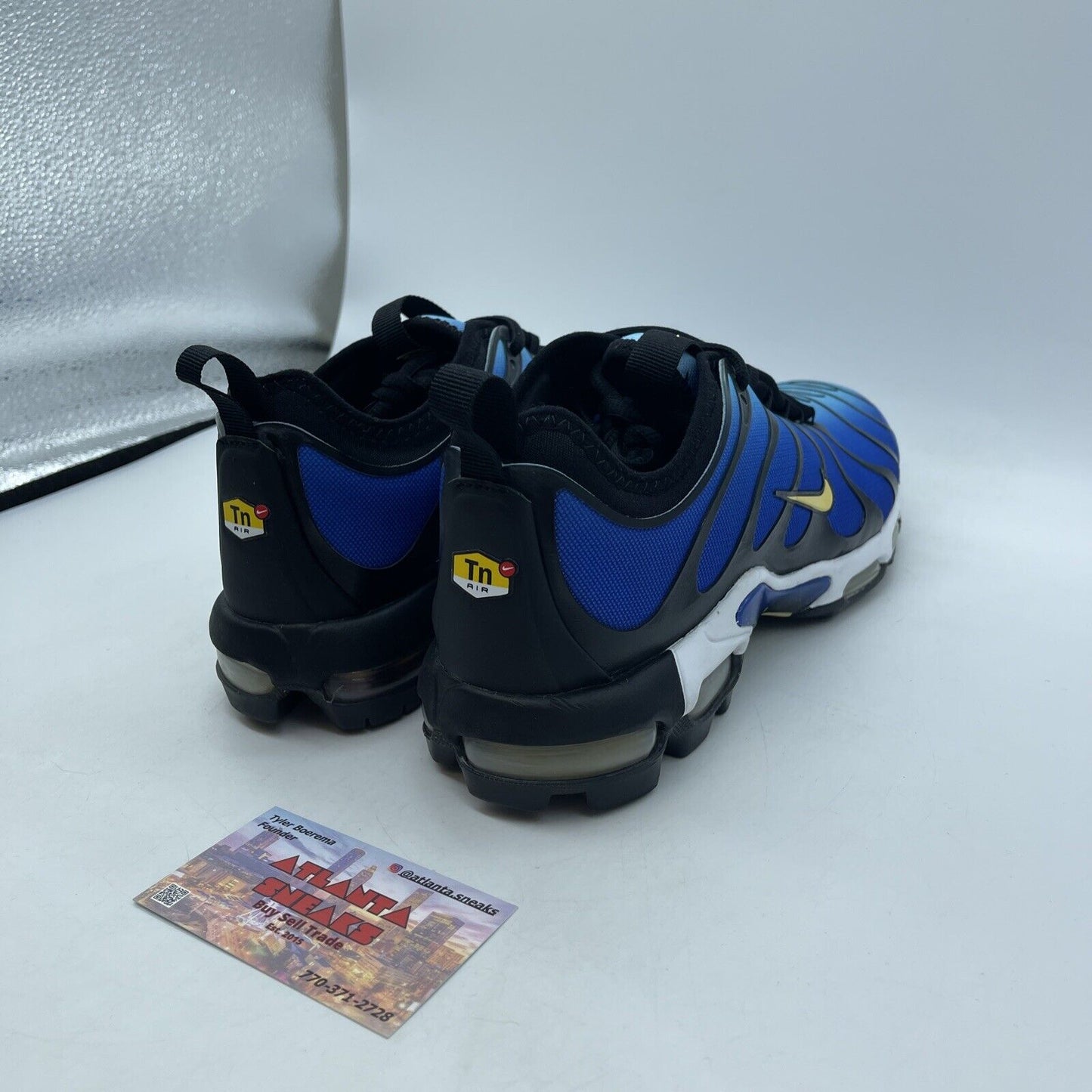 Size 8.5 - Nike Air Max Plus TN Ultra Hyper Blue White Black Yellow (898015-402)