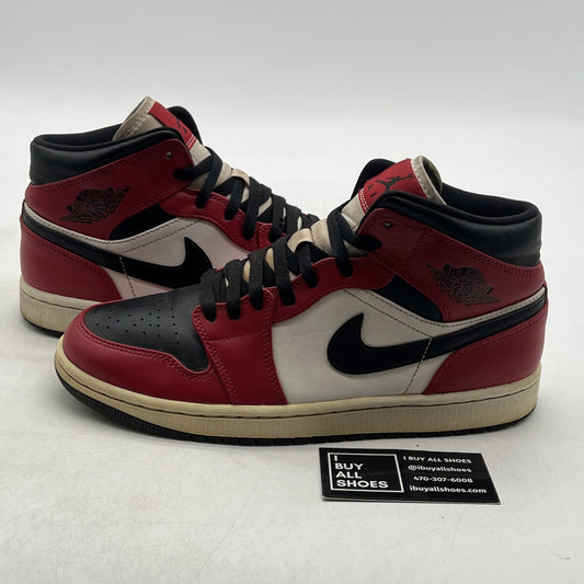 Size 8.5 - Air Jordan 1 Mid Chicago Black Toe 2020 (554624-069)