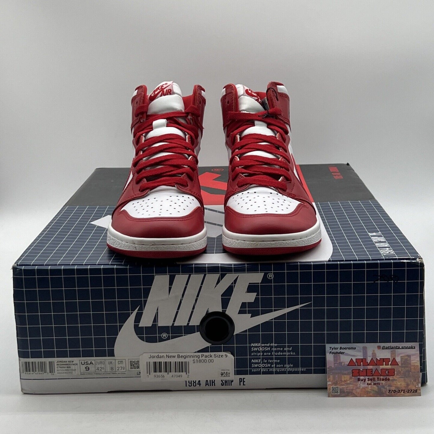 Size 9 - Air Jordan 1 Retro '85 OG High New Beginnings Red White (CQ4921-601)