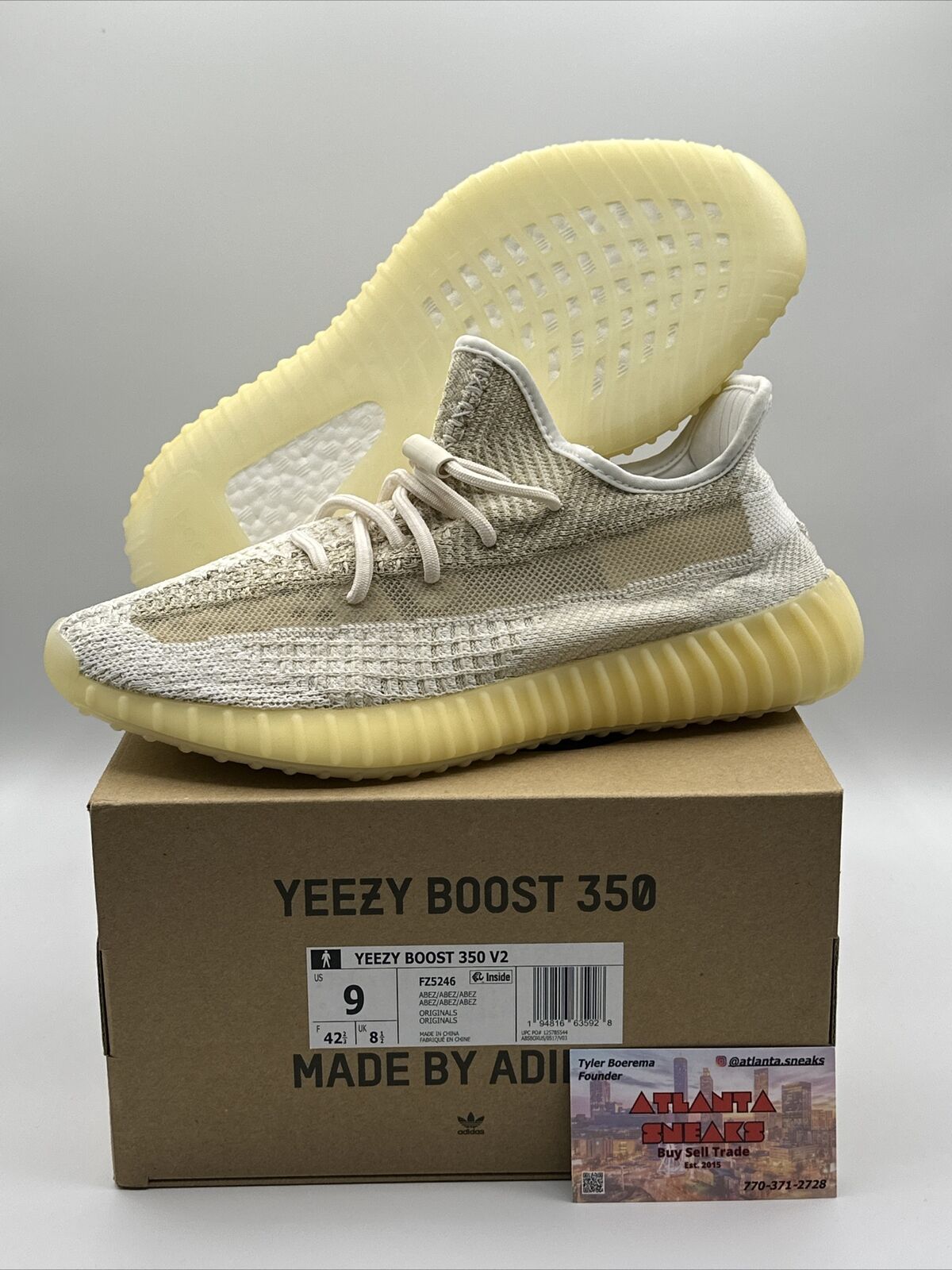 Size 9 - Yeezy Boost 350 V2 Natural