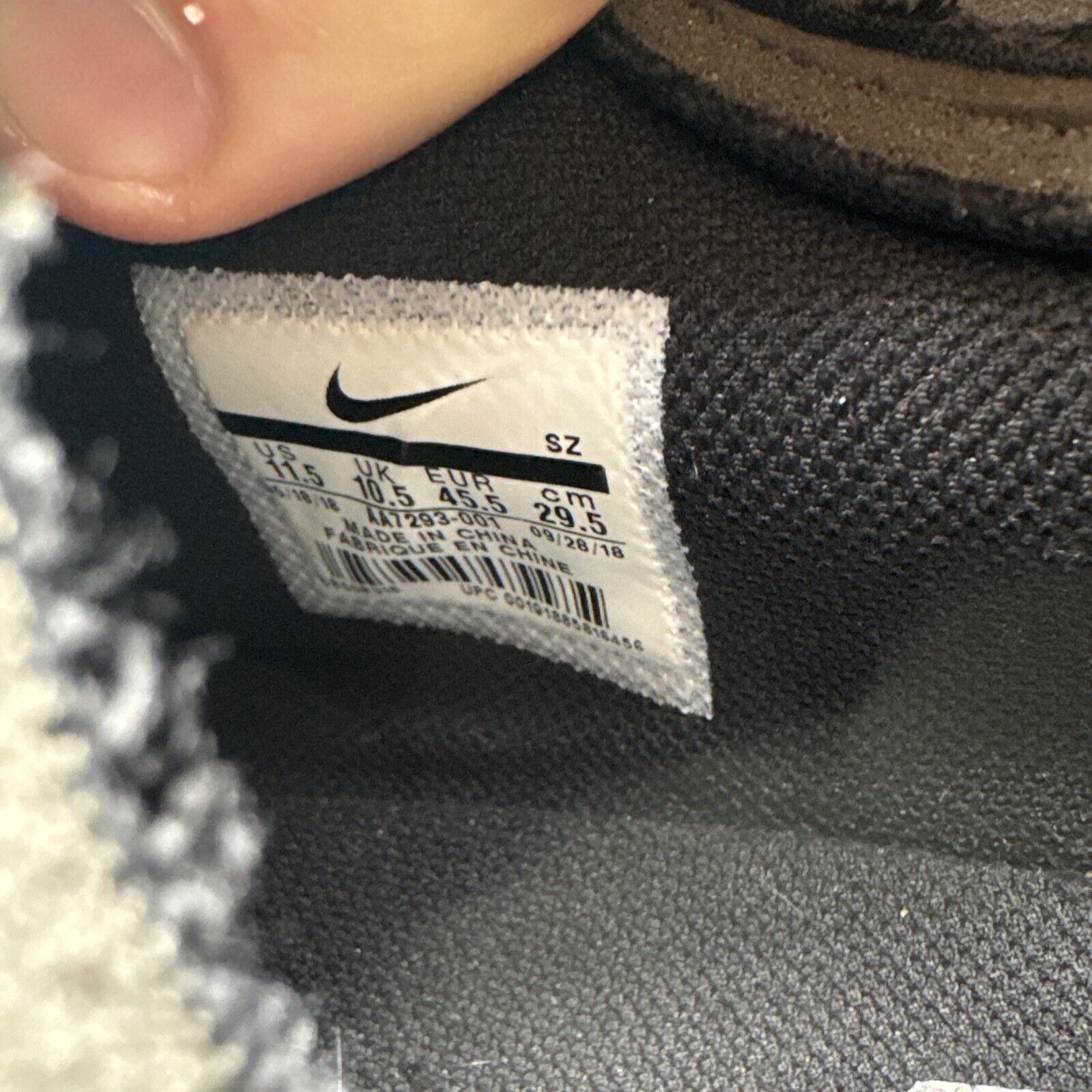 Size 11.5 - Nike Air Max 90 x OFF-WHITE Black 2019 Rare Size Cream Suede Nylon
