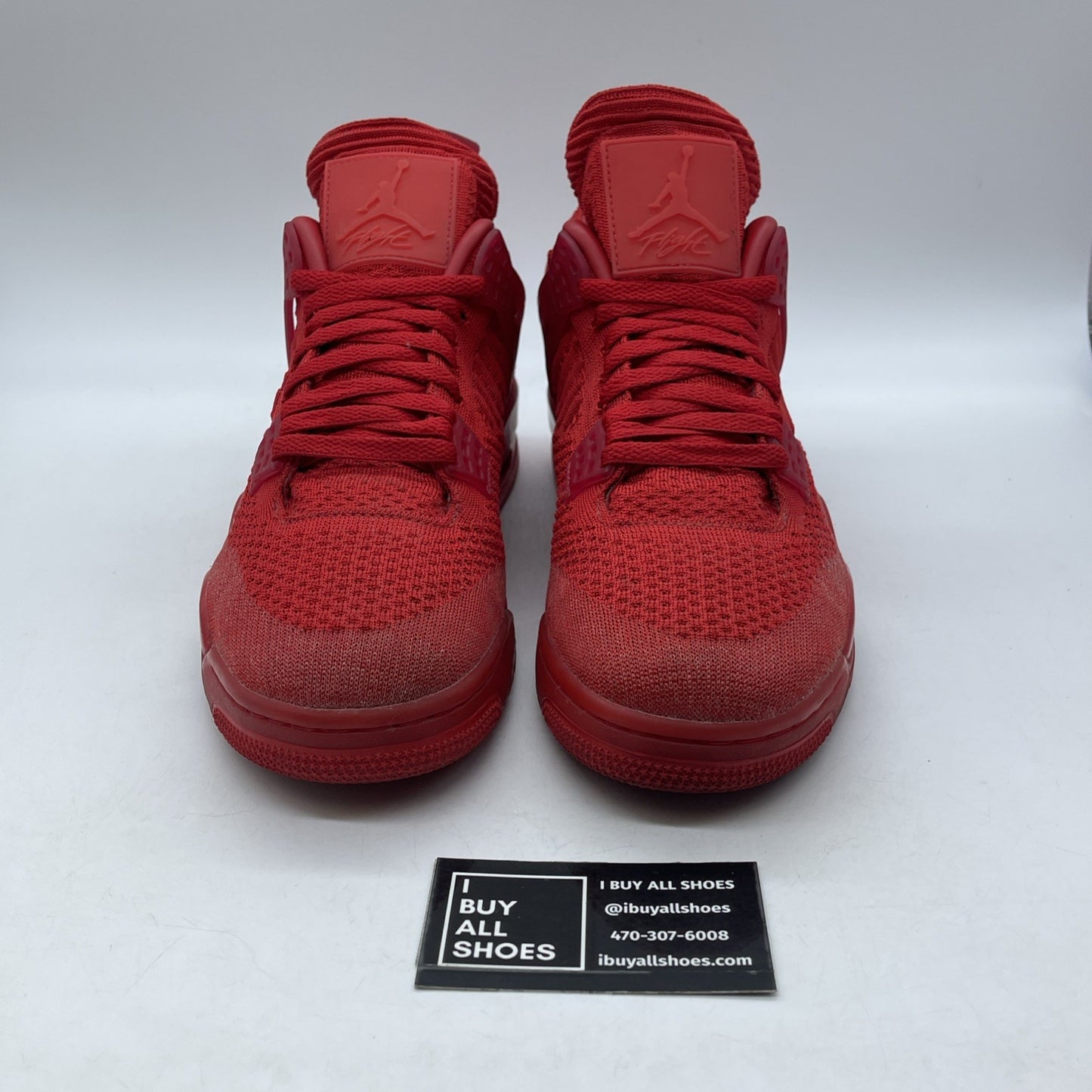 Size 10 - Air Jordan 4 Retro Flyknit University Red Suede (AQ3559-600)