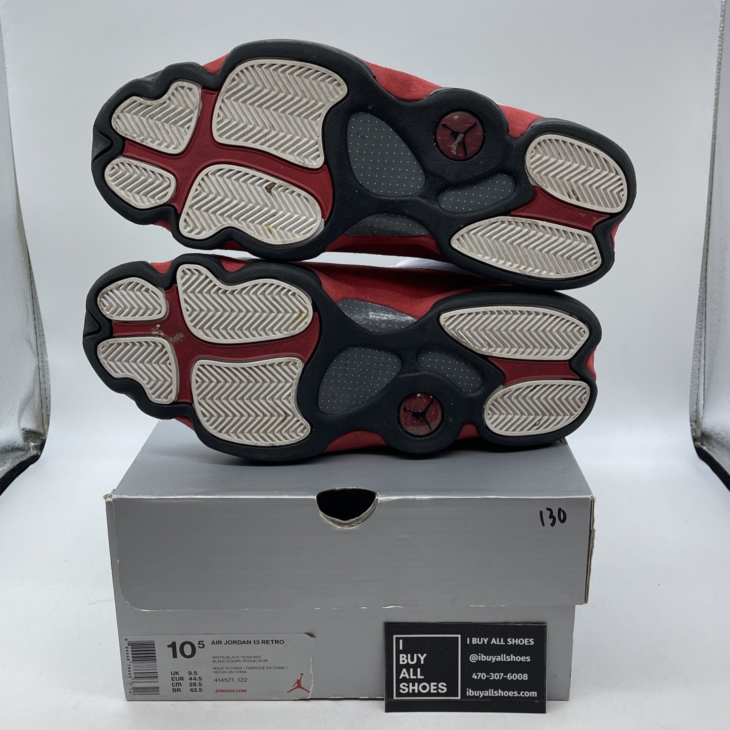 Size 10.5 - Jordan 13 Retro Chicago Red White Suede Leather (414571-122)