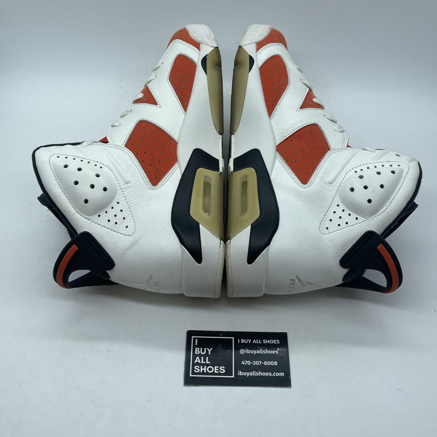 Size 11 - Air Jordan 6 Retro Gatorade Orange White Suede Leather (384664-145)
