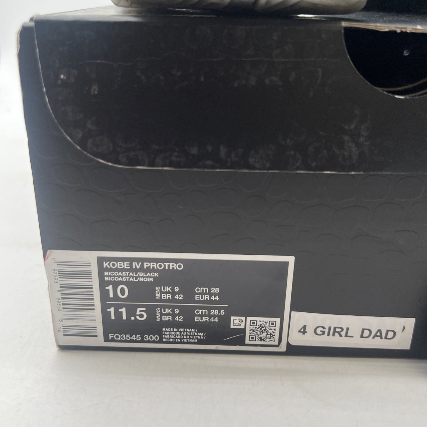 Size 10 - Nike Zoom Kobe 4 Protro Girl Dad (FQ3545-300)
