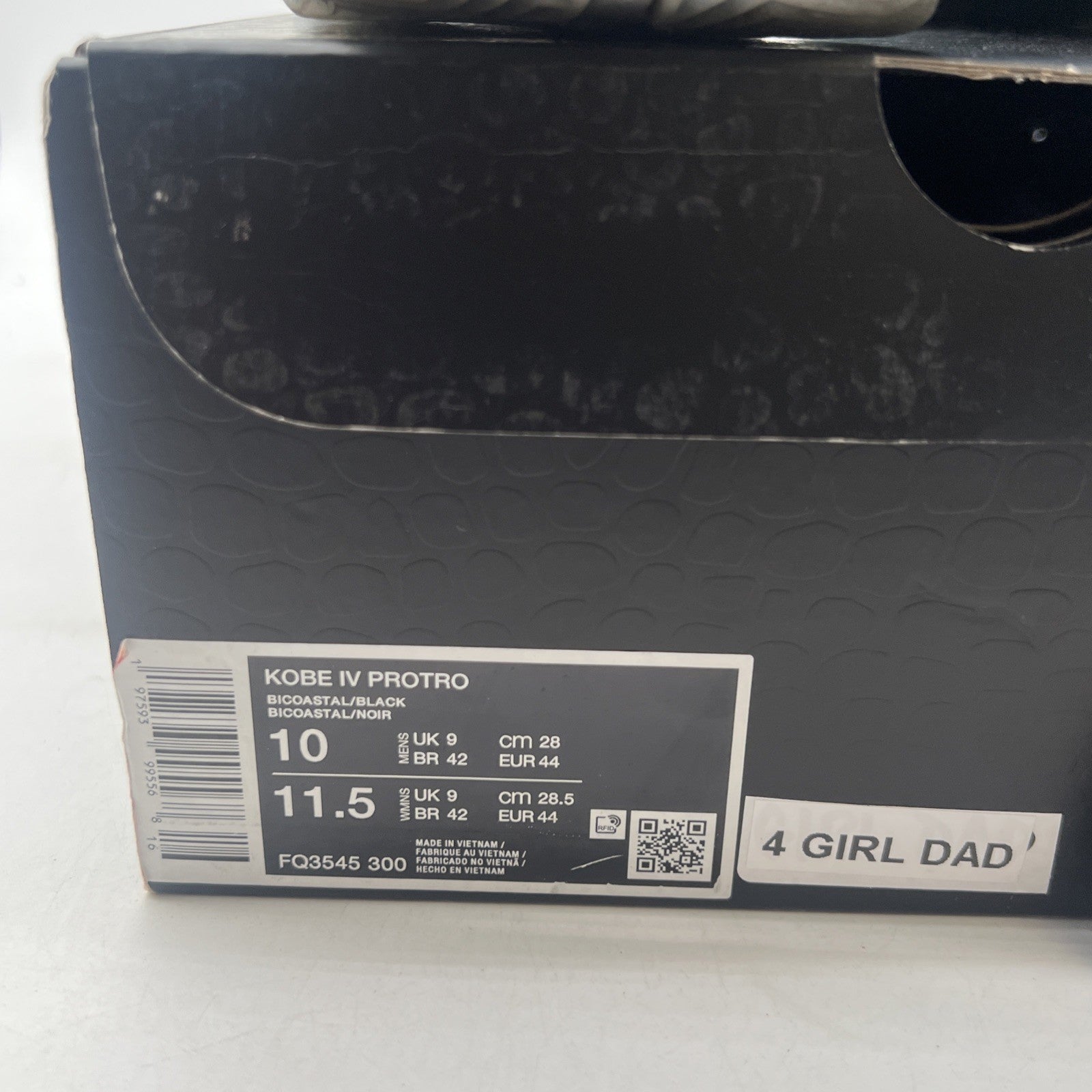 Size 10 - Nike Zoom Kobe 4 Protro Girl Dad (FQ3545-300)