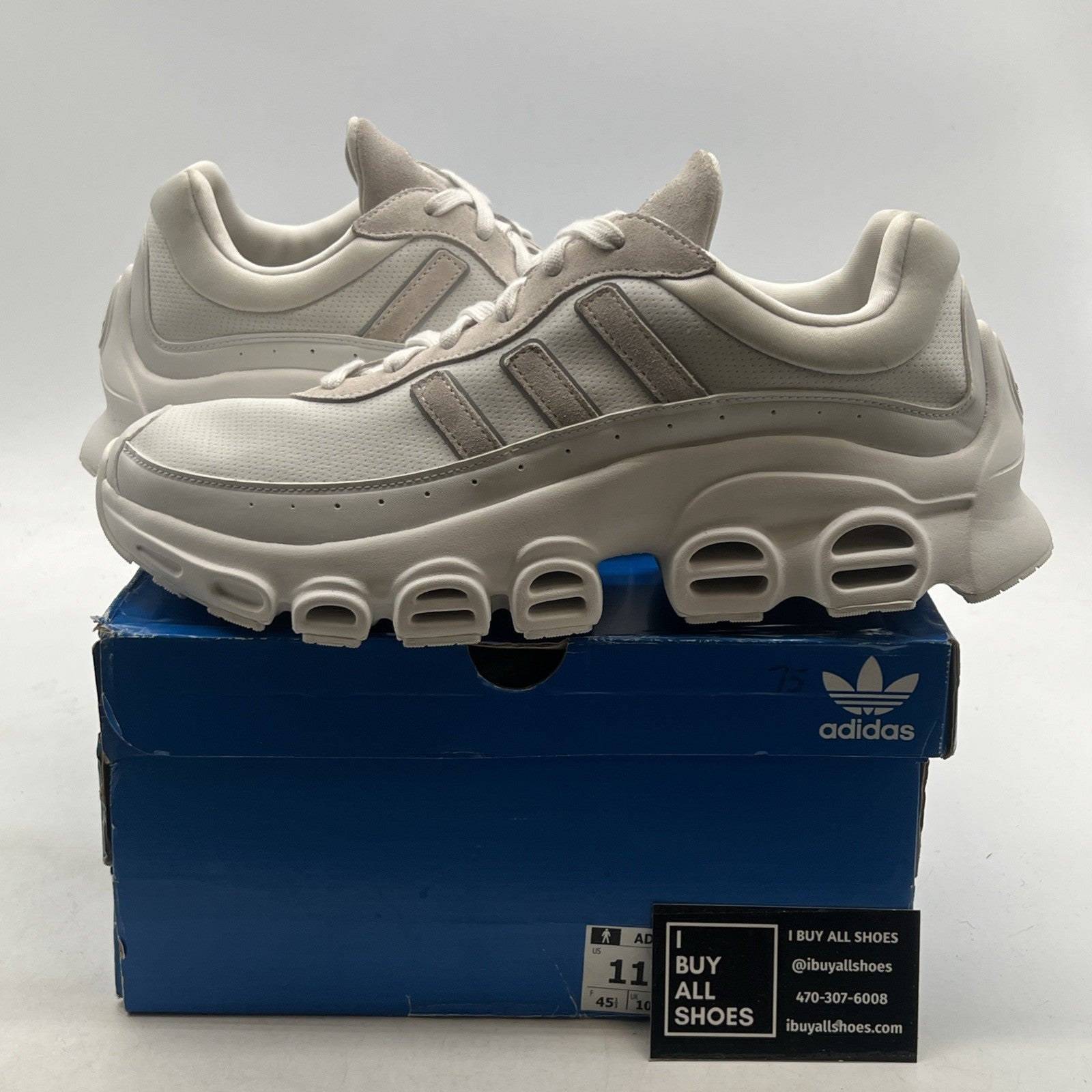 Size 11 - Adidas adiFOM Megaride Crystal White (IE4048)