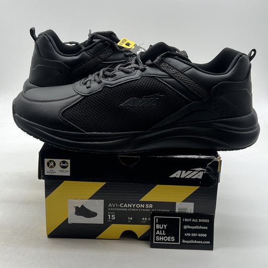 Size 15 - Avia Avi-Canyon SR - (Work-Slip Resistant) (AA50169MBBX) - 4E WIDE -