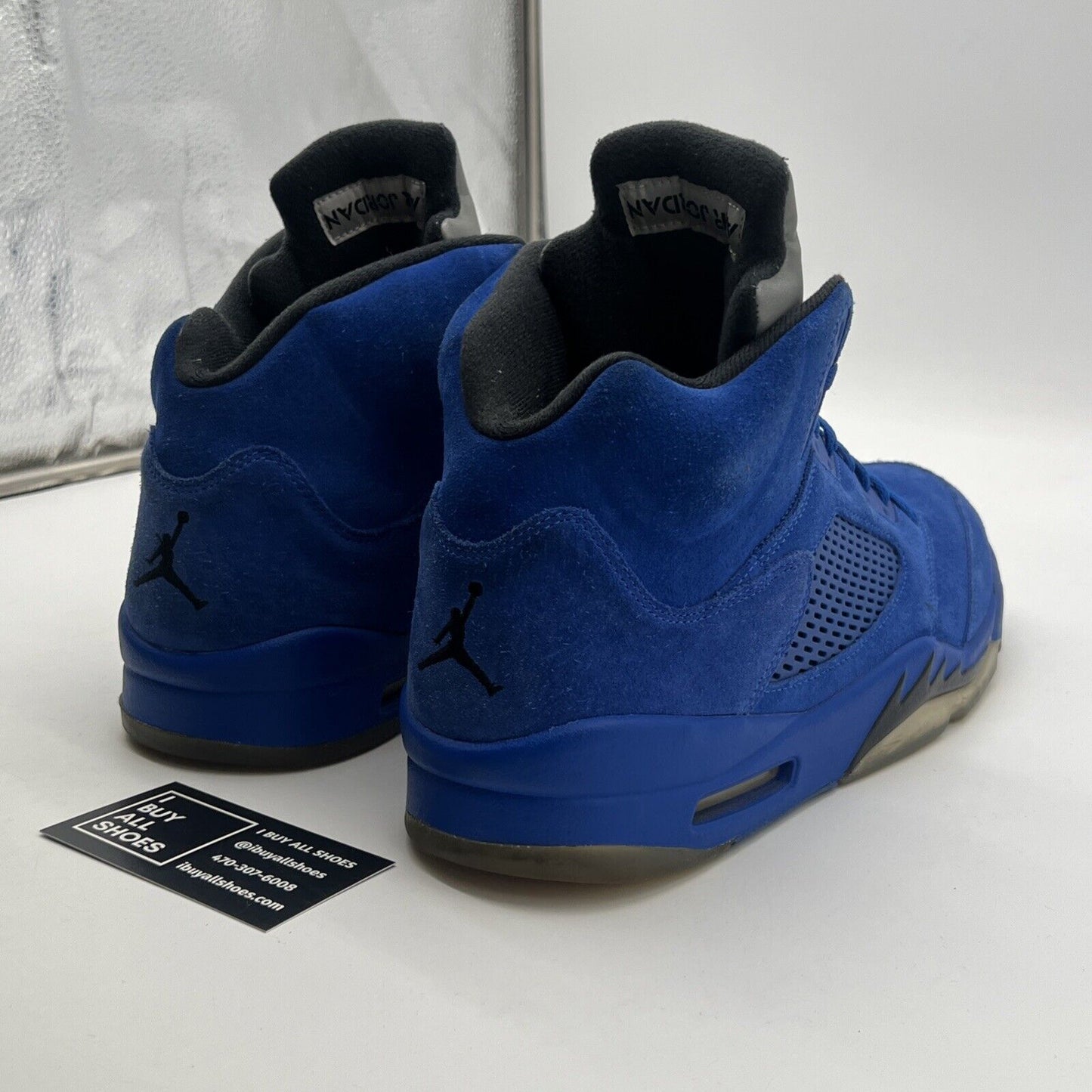 Size 12 - Air Jordan 5 Retro Blue Suede (136027-401)