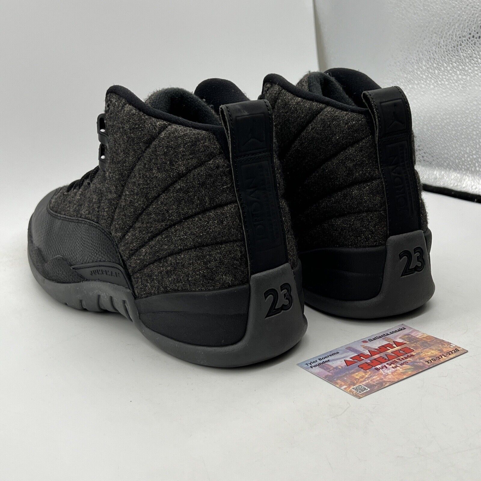 Size 10 - Air Jordan 12 Retro Wool Black Grey (852627-003)