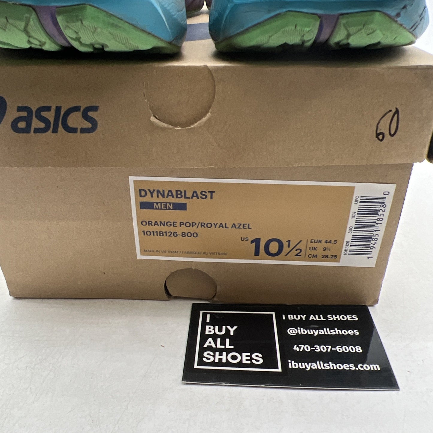 Size 10.5 - Asics DynaBlast Orange Pop Azel (1011B126-800)