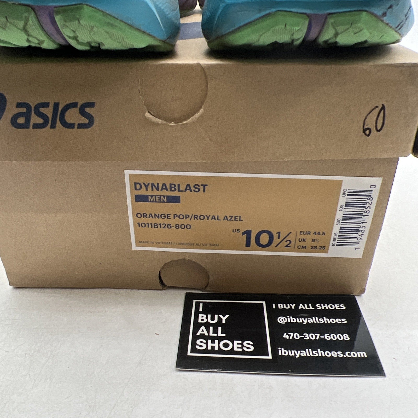 Size 10.5 - Asics DynaBlast Orange Pop Azel (1011B126-800)
