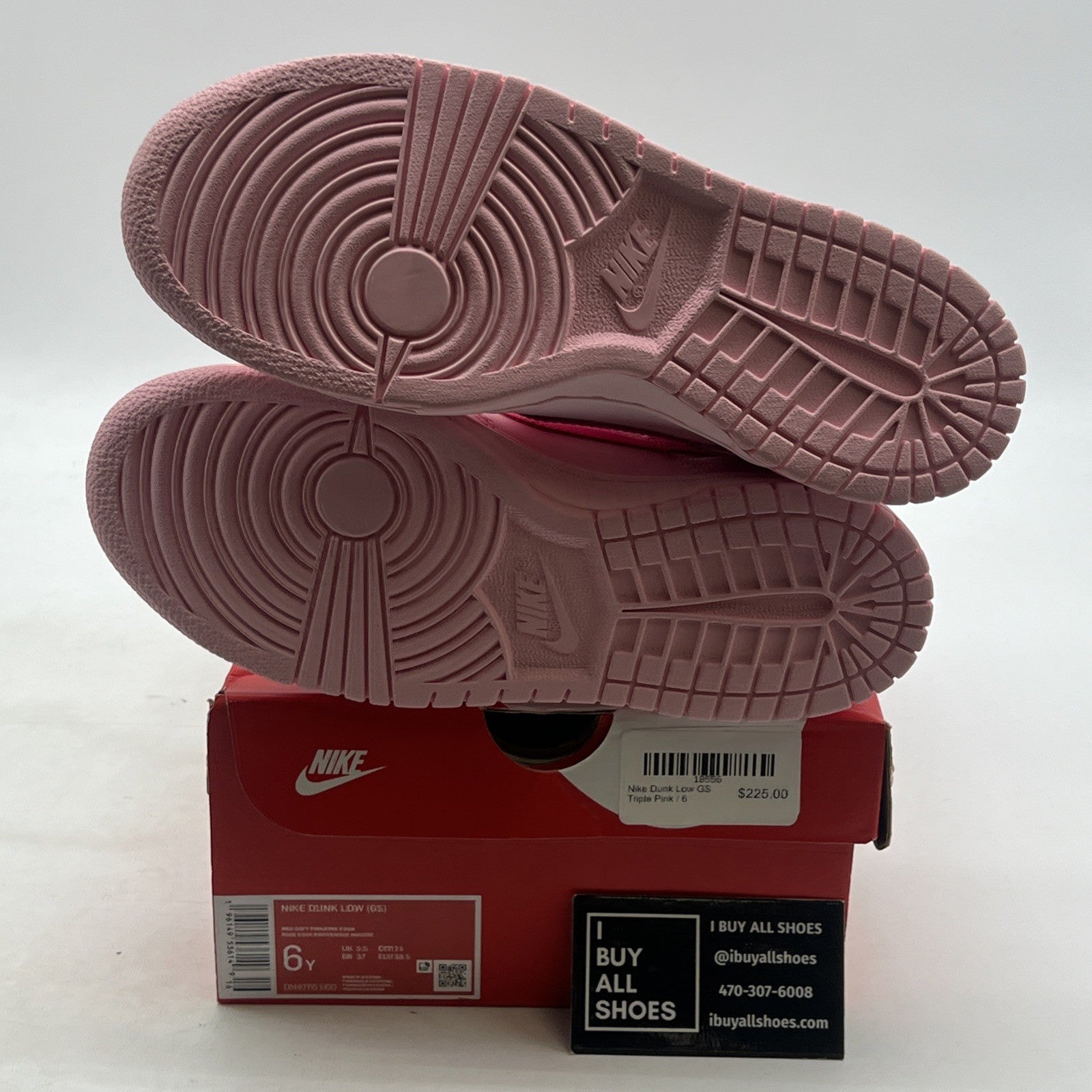 Size 6Y - Nike Dunk Low (GS) “Triple Pink” (DH9765-600)