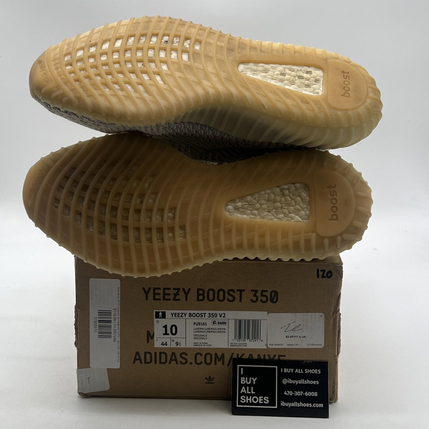 Size 10 - adidas Yeezy Boost 350 V2 Lundmark Non-Reflective (FU9161)