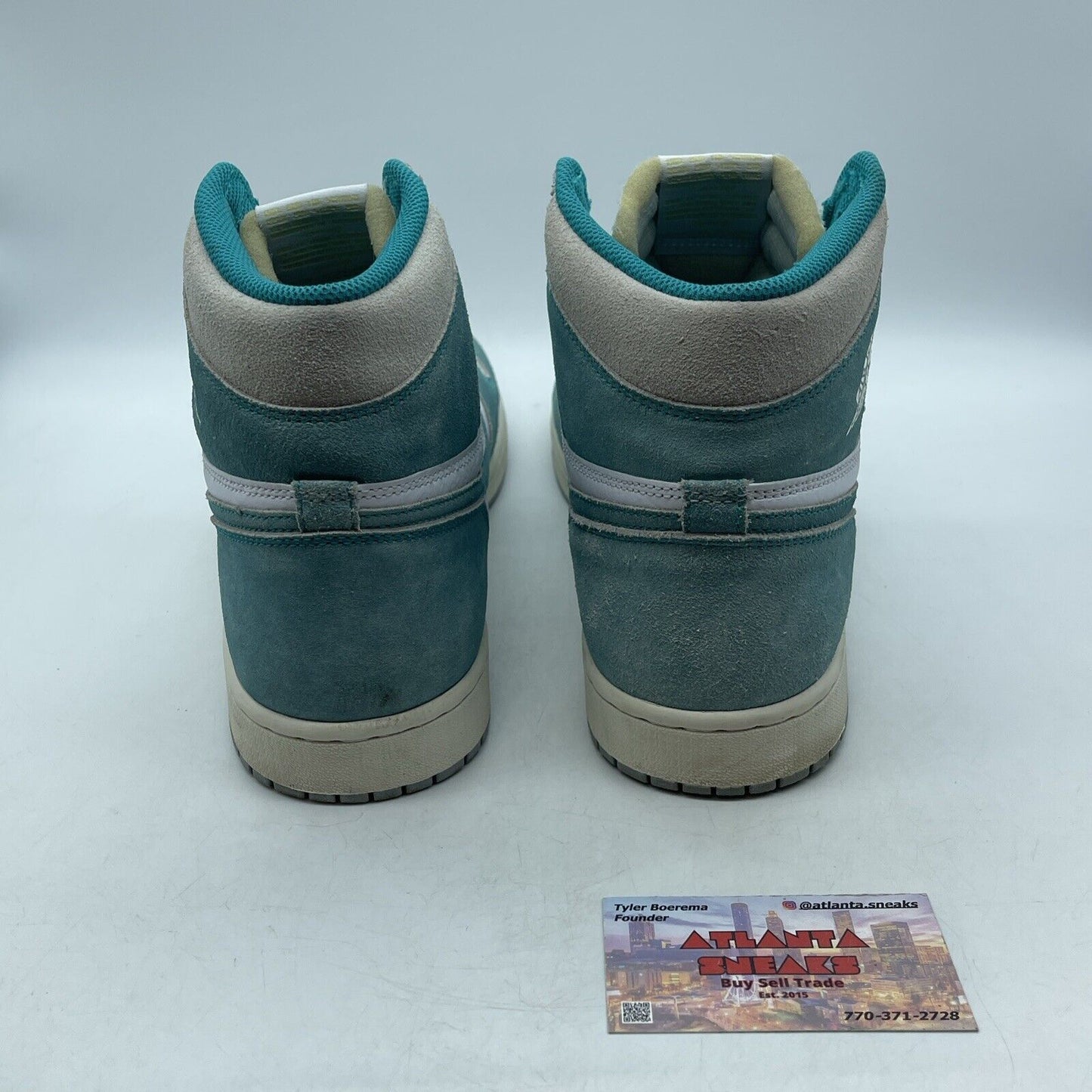 Size 12.5 - Jordan 1 Retro OG High Turbo Green White Suede (555088-311)
