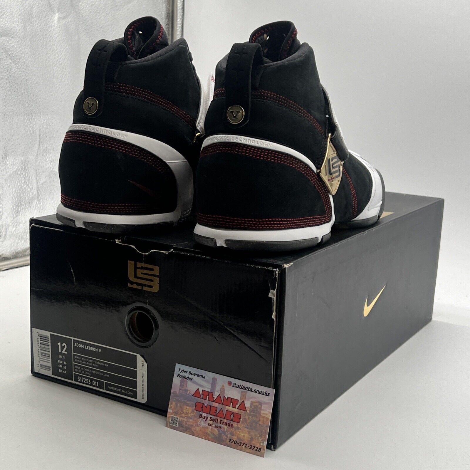 Size 12 - Nike Zoom LeBron 5 Fearless (317253-011) Signed
