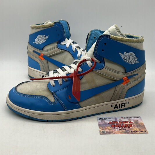 Size 12 - Jordan 1 Retro OG x Off-White High UNC Blue Leather (AQ0818-148)