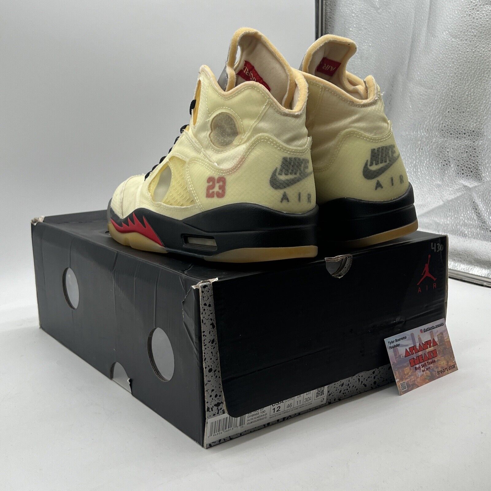 Size 12 - Air Jordan 5 SP x Off-White Mid Sail (DH8565-100)
