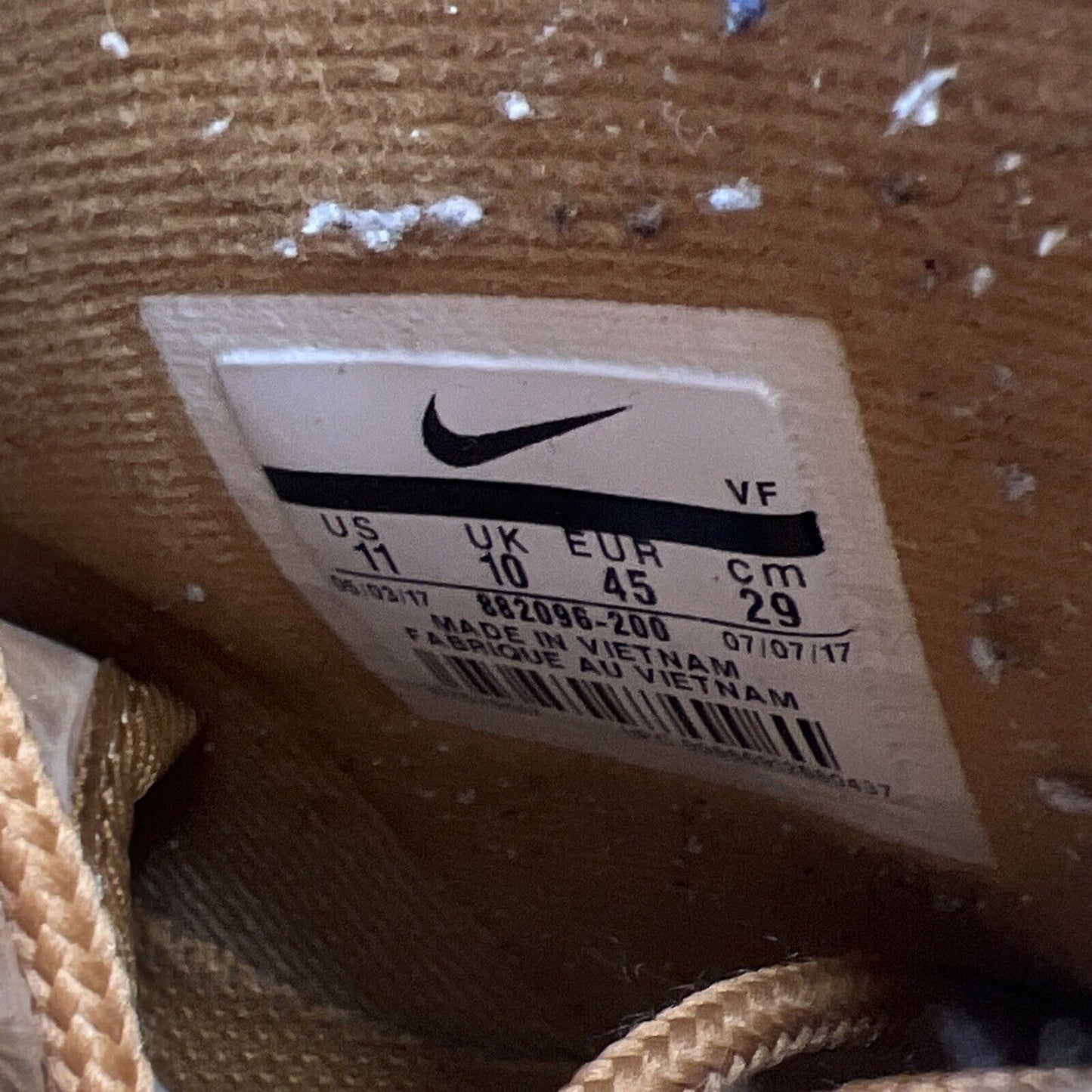 Size 11 - Nike Air Force 1 '07 LV8 WB High Flax Suede (882096-200)