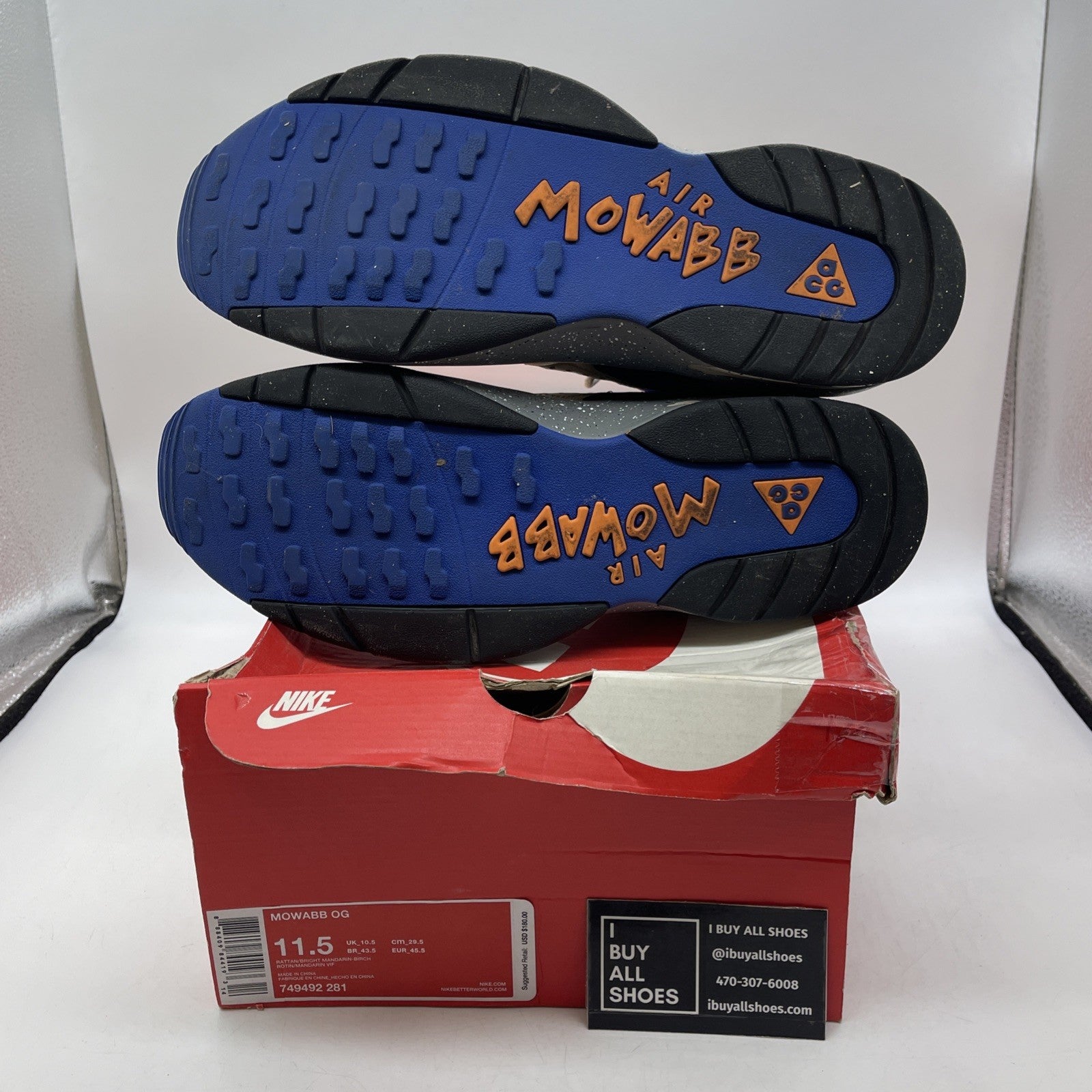Size 11.5 - Nike ACG Air Mowabb OG 2015 Rattan Birch (749492-281)