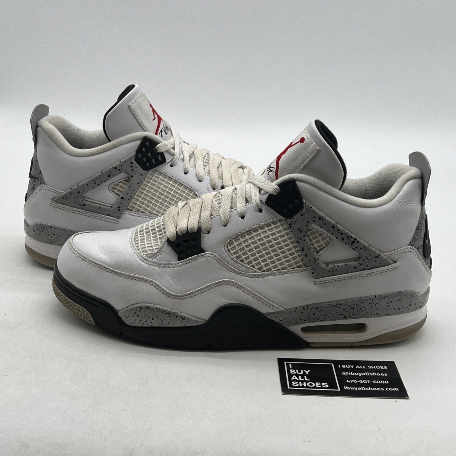 Size 12 - Air Jordan 4 Retro OG Mid White Cement (840606-192)